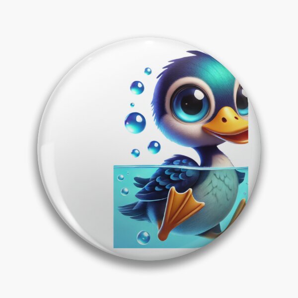 Item preview, Bubbly Diving Duck designed and sold by Sillytoe.