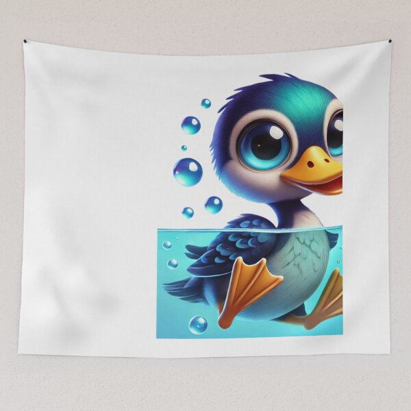 Item preview, Bubbly Diving Duck designed and sold by Sillytoe.