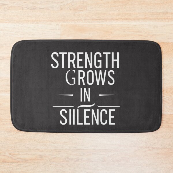 Item preview, Strength Grows in Silence – Minimalist Quote Design designed and sold by Irene Catchmind.