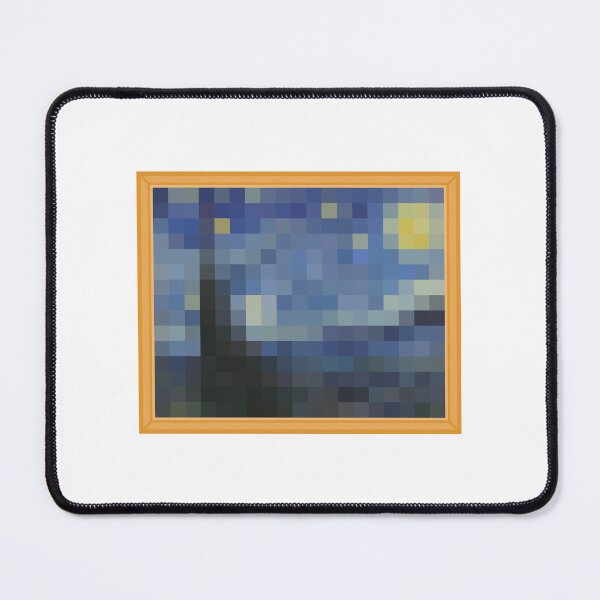 Item preview, The Starry Night Pixelated designed and sold by TheBrokeGeek.