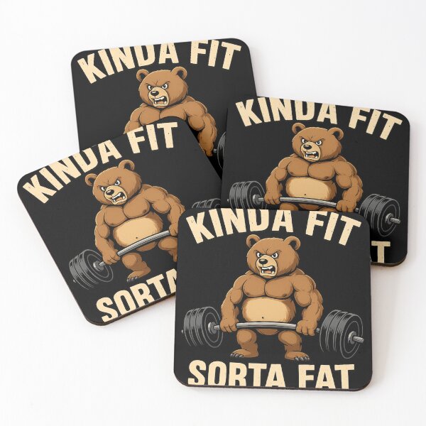 Item preview, Kinda Fit Sorta Fat Bear Weightlifting Design designed and sold by haitrieuic96.