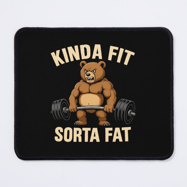Aperçu de l'œuvre Conception d'haltérophilie Kinda Fit Sorta Fat Bear créée et vendue par haitrieuic96.