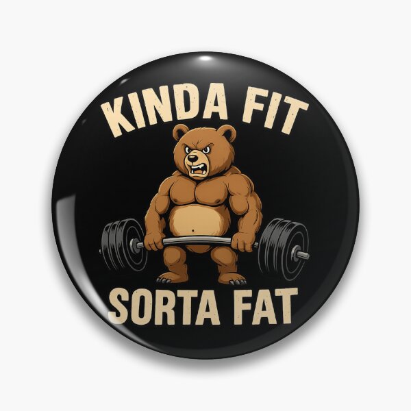 Item preview, Kinda Fit Sorta Fat Bear Weightlifting Design designed and sold by haitrieuic96.