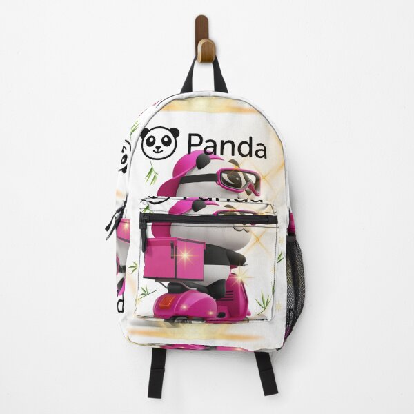 Item preview, Cute Panda on Pink Scooter – Fun Delivery Cartoon Design designed and sold by Happyfreedom.