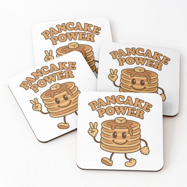 Item preview, Pancake Power – Cute Retro Breakfast Stack Design designed and sold by inkoutninja.