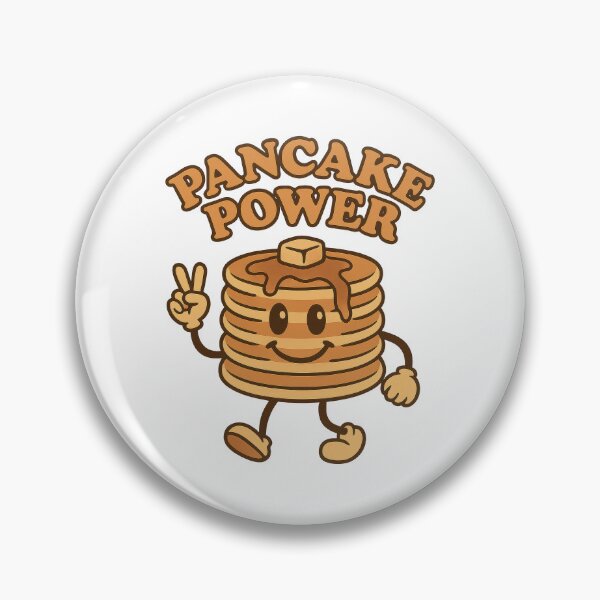 Item preview, Pancake Power – Cute Retro Breakfast Stack Design designed and sold by inkoutninja.