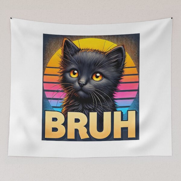 Item preview, Funny Cat Bruh  designed and sold by LurlineWilkins.