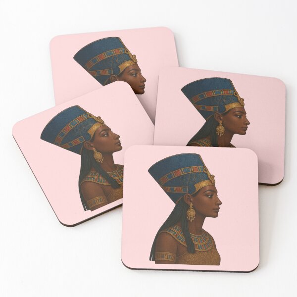 Item preview, Queen Nefertiti Art | Elegant Ancient Egyptian Beauty in Blue and Gold designed and sold by Queen Cleopatra.