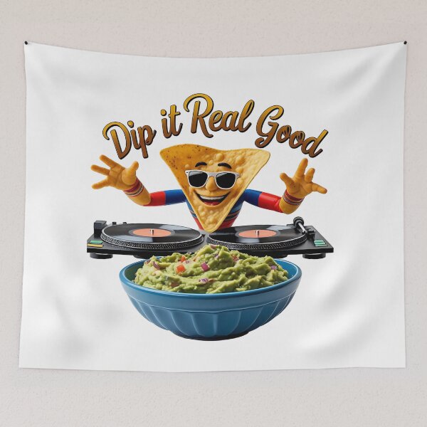 Item preview, Dip It Real Good Funny Nacho DJ Pun designed and sold by Bliss Find And Design.