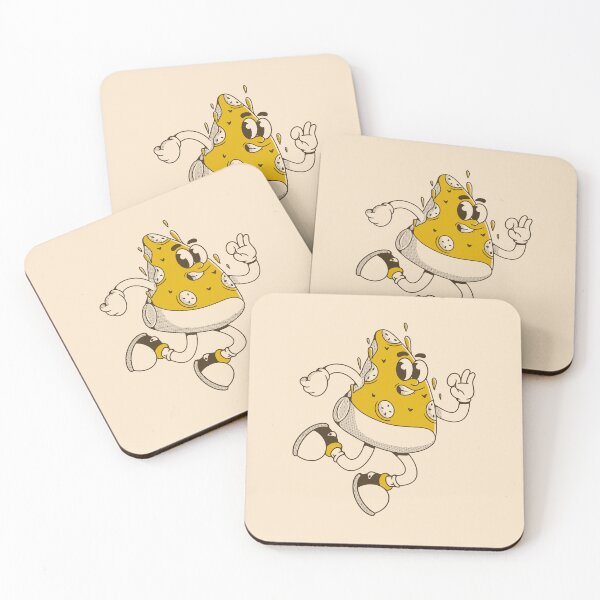 Item preview, Cool Running Cheese Cartoon Mascot Illustration designed and sold by adipra.