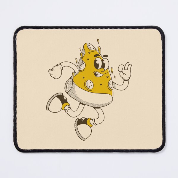 Item preview, Cool Running Cheese Cartoon Mascot Illustration designed and sold by adipra.