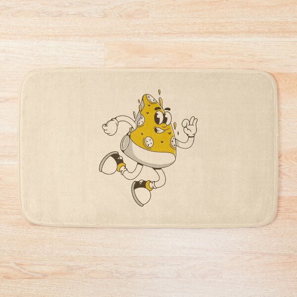 Item preview, Cool Running Cheese Cartoon Mascot Illustration designed and sold by adipra.