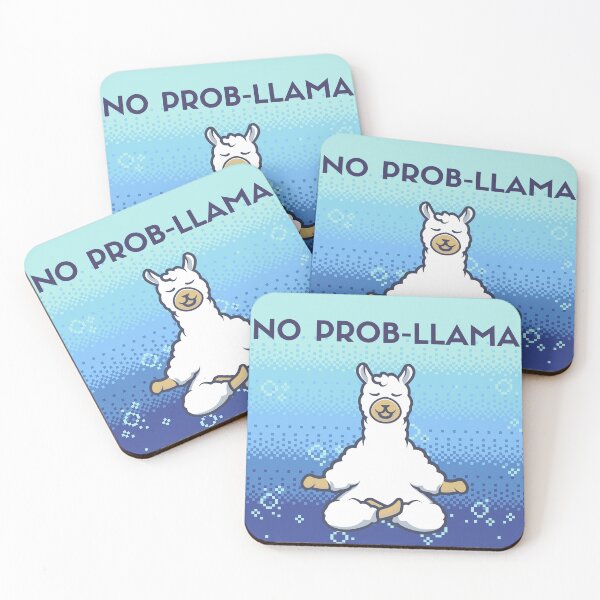 Item preview, No Probllama – Cute Meditating Llama Design designed and sold by Furkan Al-Gburi.