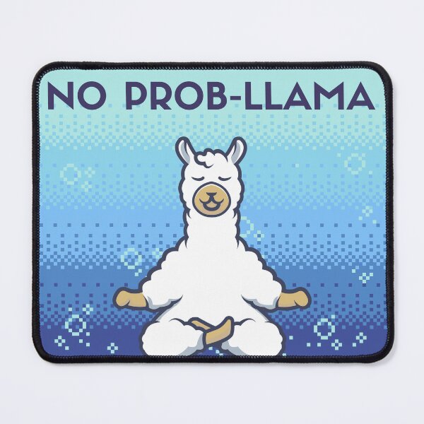 Item preview, No Probllama – Cute Meditating Llama Design designed and sold by Furkan Al-Gburi.