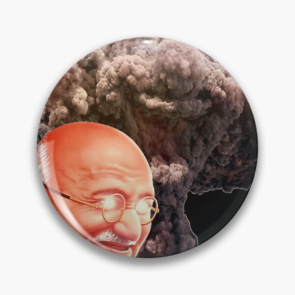 Artikelvorschau, Gandhi, der Atomliebhaber, Atom-Gandhi, Schwarz entworfen und verkauft von CaraFranecki.