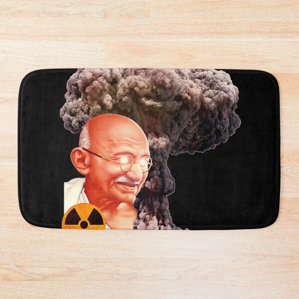Item preview, Gandhi The Nuke Lover Nuclear Gandhi Black designed and sold by CaraFranecki.