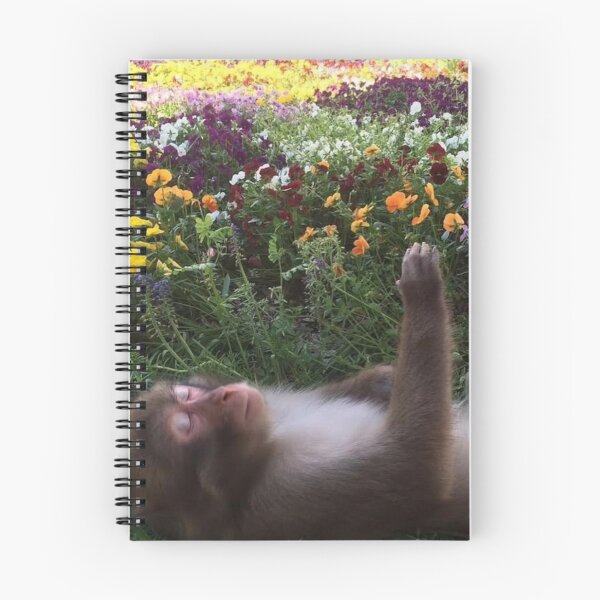Item preview, Monkey in flower field  designed and sold by monkey zone.