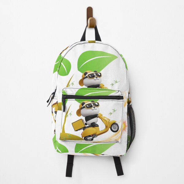 Item preview, Cool Panda Riding Scooter – Cute Adventure Illustration designed and sold by Happyfreedom.