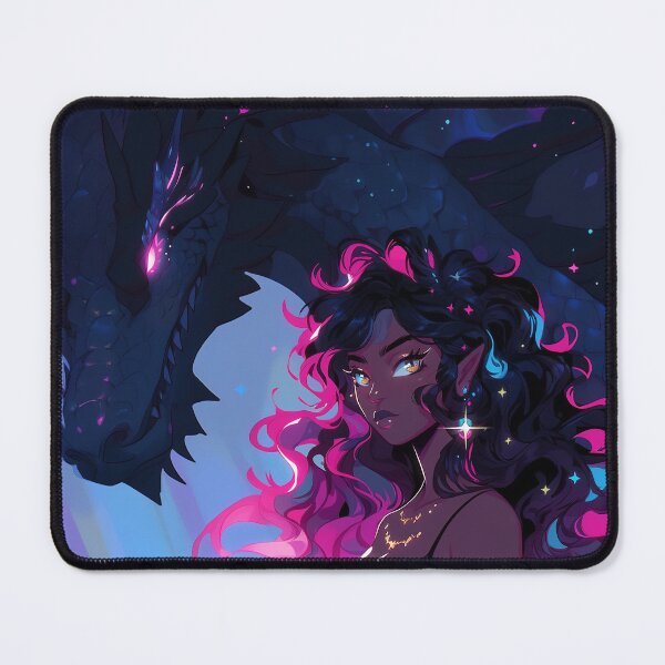 Item preview, Astral Anime Sorceress with Dragon designed and sold by bubblegoth.