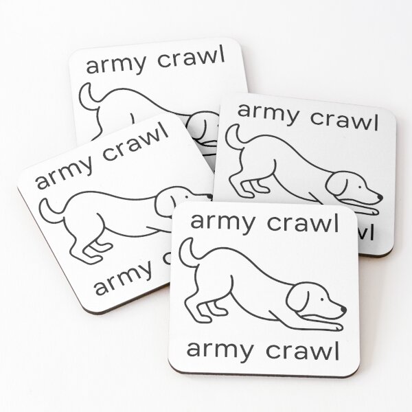 Item preview, Army Crawl – Minimalist Edition designed and sold by CindyLooMoo.