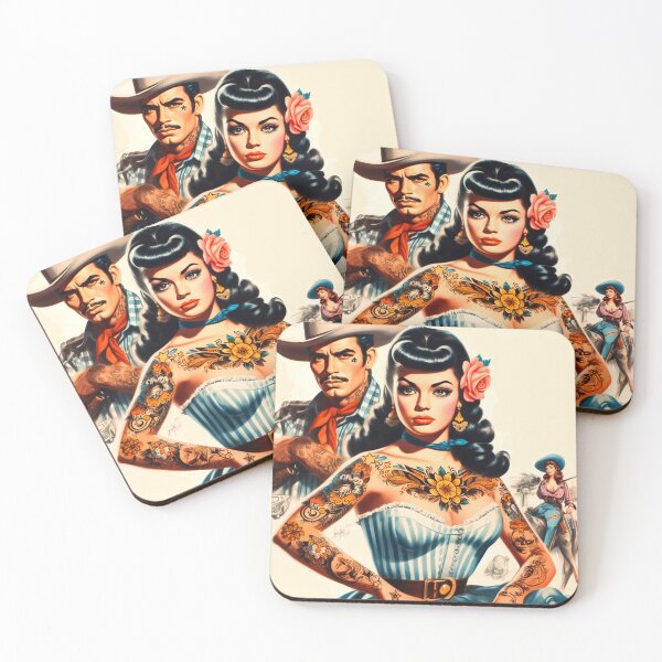 Item preview, Cute Tattooed Woman designed and sold by PulpVintage.