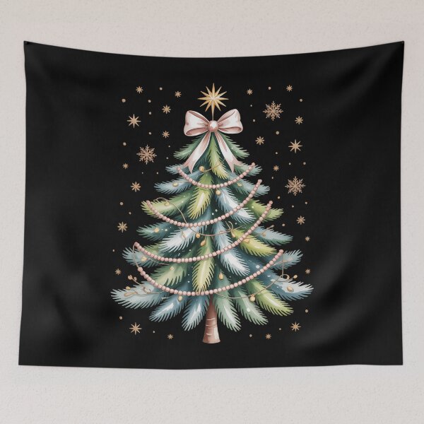 Item preview, Coquette Bow Christmas Tree Xmas Holiday designed and sold by Sea4Adventures.