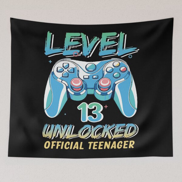 Item preview, Level 13 Unlocked Official Teenager For Gamer, 13Th Birthday Gift designed and sold by Designerdavion.