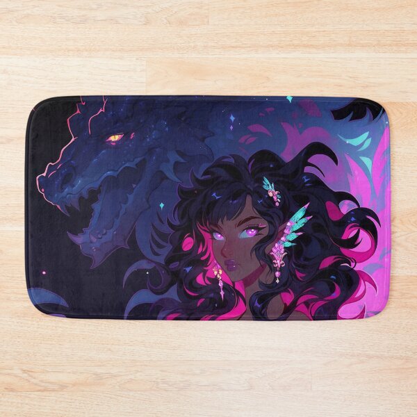 Item preview, Midnight Dragon Muse in Neon designed and sold by bubblegoth.