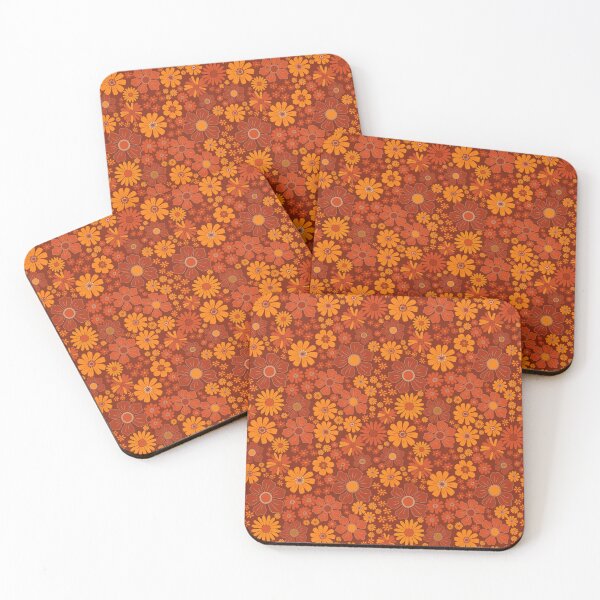 Item preview, Hippie Boheme Flower Power Retro Pattern designed and sold by retrobliss70s.