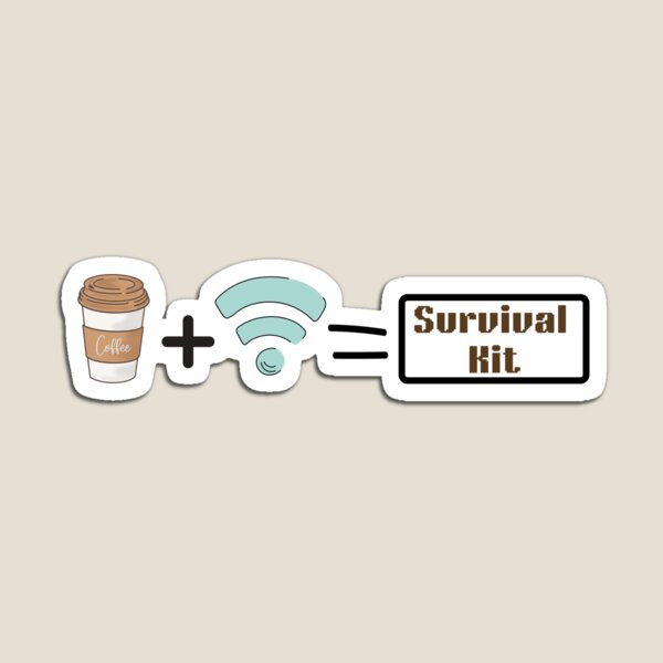 Aperçu de l'œuvre Kit de survie café et Wi-Fi créée et vendue par Sam-Designs-03.