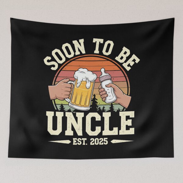 Item preview, Mens Soon To Be Uncle 2025 For New Uncle, Retro Pregnancy Announcement Gift designed and sold by Designerdavion.