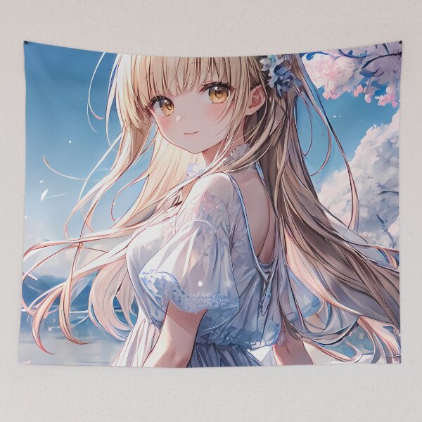 Item preview, Mahiru Shiina Lakeside Sakura Angel Next Door Anime designed and sold by TanglenRabbit.
