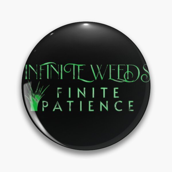 Item preview, Infinite Weeds Finite Patience Text Based designed and sold by DivineHaven.