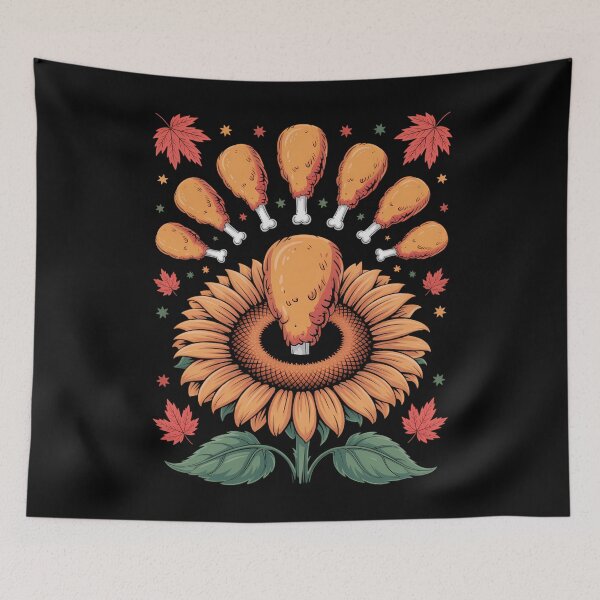Item preview, Flower Turkey Leg Thanksgiving Day Food Fall Autumn designed and sold by Sea4Adventures.