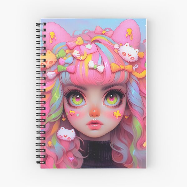 Item preview, Rainbow Decora Kawaii Anime Portrait designed and sold by bubblegoth.