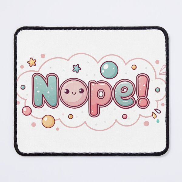 Item preview, Nope! Kawaii Sticker designed and sold by lamabream.