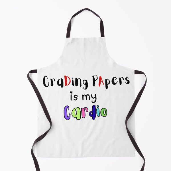 Item preview, Grading Papers Is My Cardio – Teacher Humor designed and sold by Sam-Designs-03.