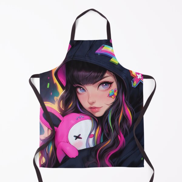 Item preview, Neon Anime Kawaii Bunny Companion designed and sold by bubblegoth.