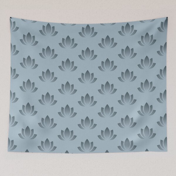 Item preview, Funny Sarcastic Yoga Phrase Lotus Flower on Blue designed and sold by TackyTime.
