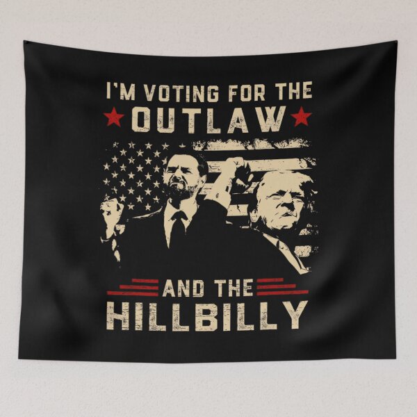 Item preview, I'M Voting For The Outlaw And The Hillbilly For Trump 2024, Political Gift designed and sold by Cruz-Saint.
