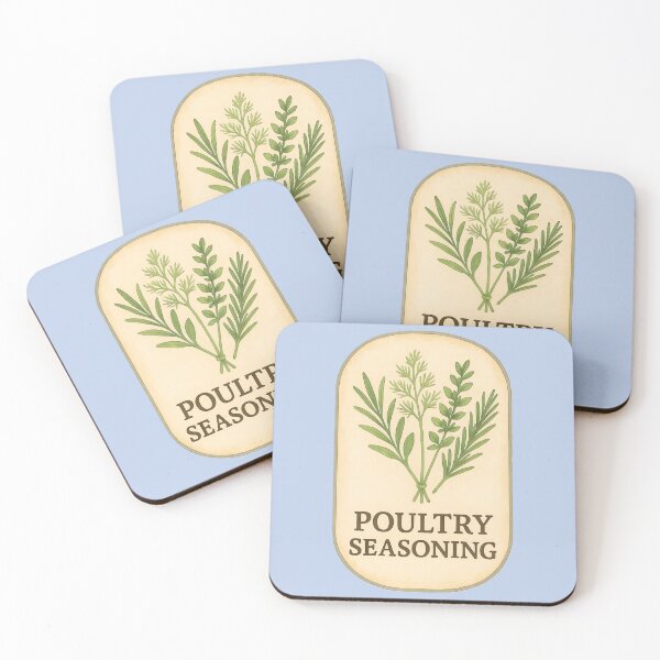 Item preview, Vintage Poultry Seasoning Herb Print designed and sold by PinUpPizzazz.