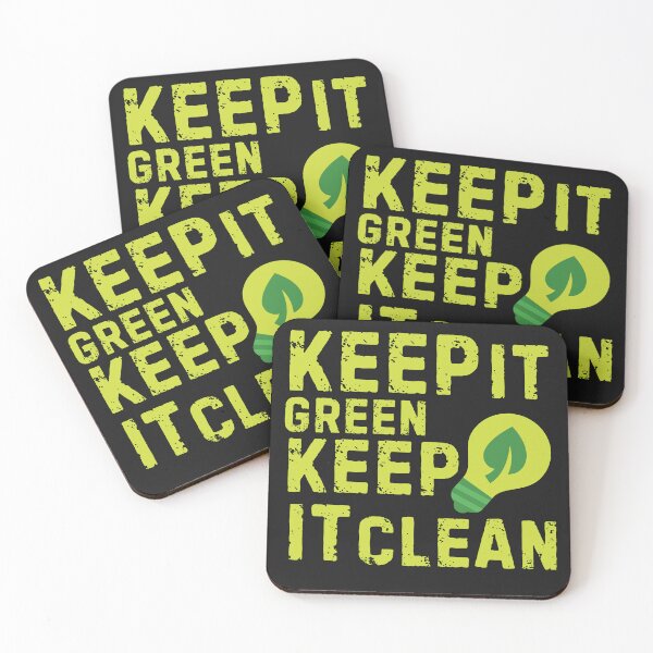 Item preview, Keep It Green Keep It Clean – Eco Friendly Design designed and sold by Pure-Earth-Studio.