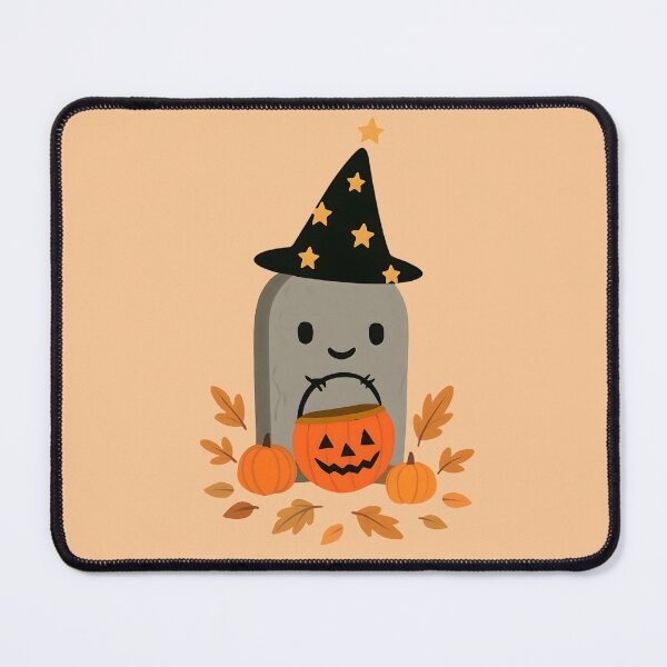 Item preview, Playful Cartoon Character Laughing with a Pumpkin in His Mouth Celebrating Halloween Fun designed and sold by NanaNoei Creation.