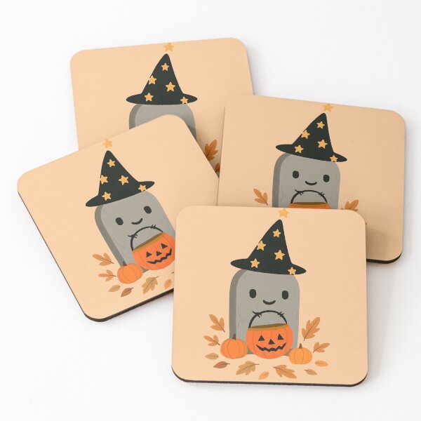 Item preview, Playful Cartoon Character Laughing with a Pumpkin in His Mouth Celebrating Halloween Fun designed and sold by NanaNoei Creation.