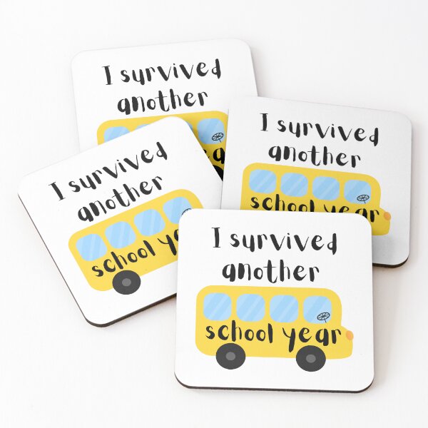 Item preview, I Survived Another School Year – Funny Teacher & Student Quote designed and sold by Sam-Designs-03.