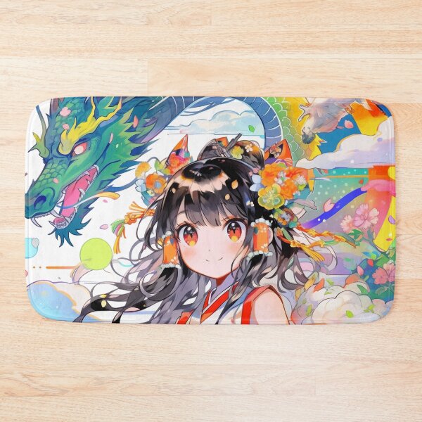 Item preview, Rainbow Dragon Festival Anime Maiden designed and sold by bubblegoth.