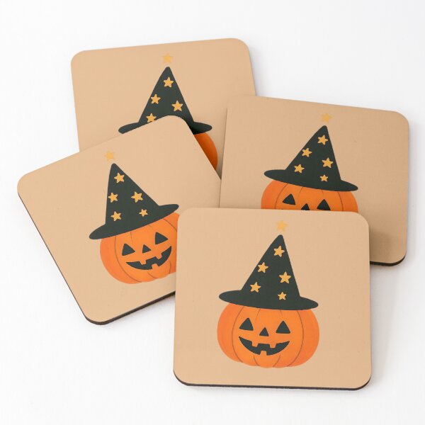 Item preview, Adorable Halloween Pumpkin Wearing a Stylish Witch Hat Perfect for Spooky Festivities and Autumn Cel designed and sold by NanaNoei Creation.