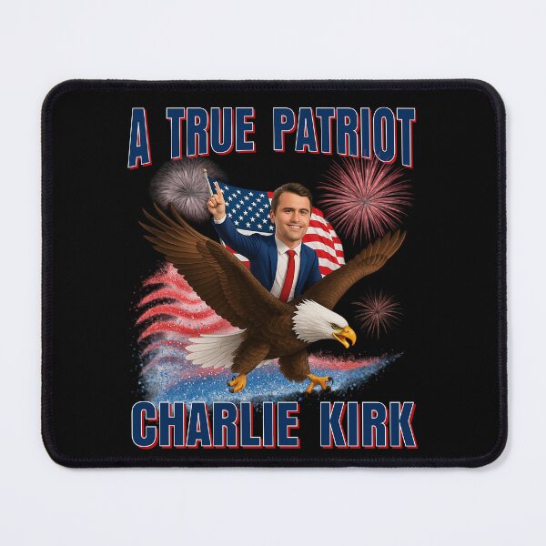 Item preview, Charlie Kirk A true Patriot American Eagle designed and sold by Ciarameliora.
