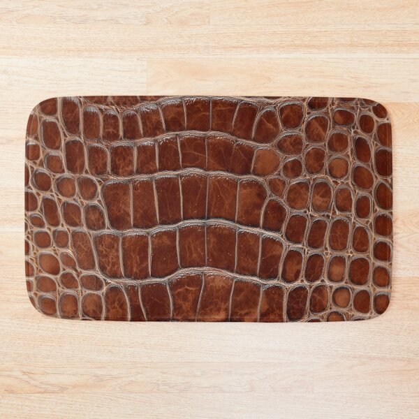Item preview, Crocodile Leather Pattern in Deep Brown designed and sold by trajeado14.