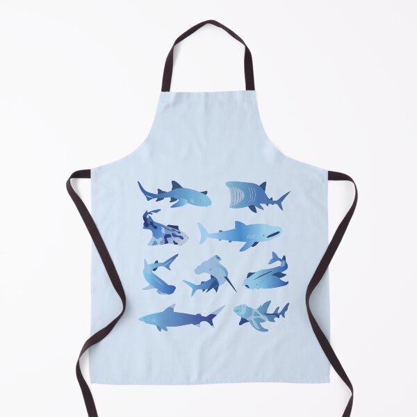 Item preview, Oceanic Sharks – Light Blue designed and sold by typewithjuliette.